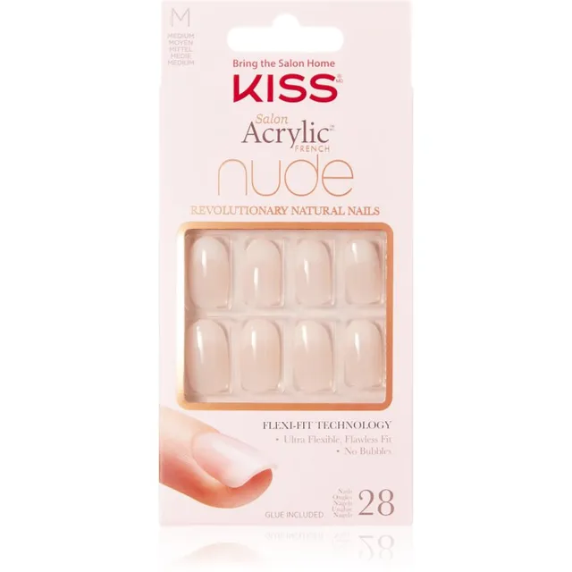 KISS Nude Nails Graceful Kunstküüned medium 28 tk