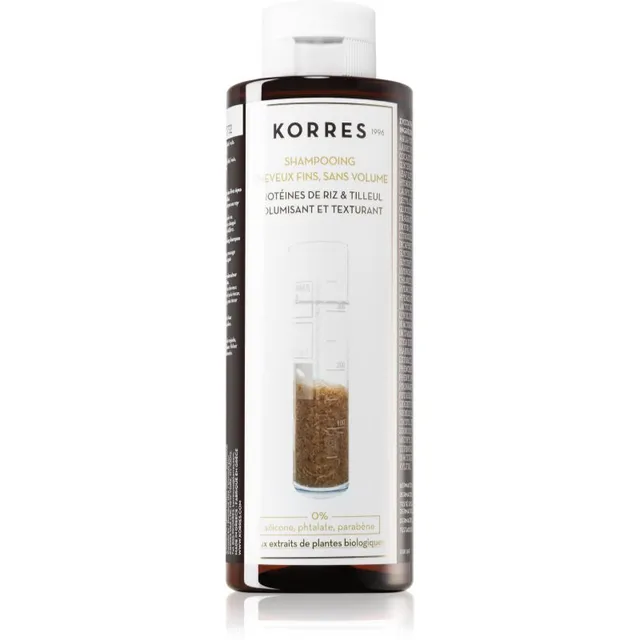 Korres Rice Proteins & Linden Šampoon õhukestele juustele 250 ml