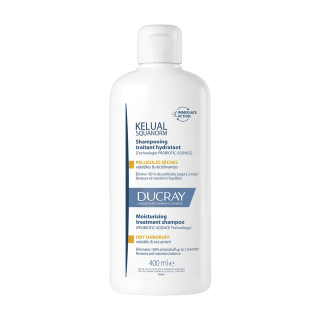 DUCRAY KELUAL SQUANORM SHAMPOON KUIVALE KÕÕMALE 400ML