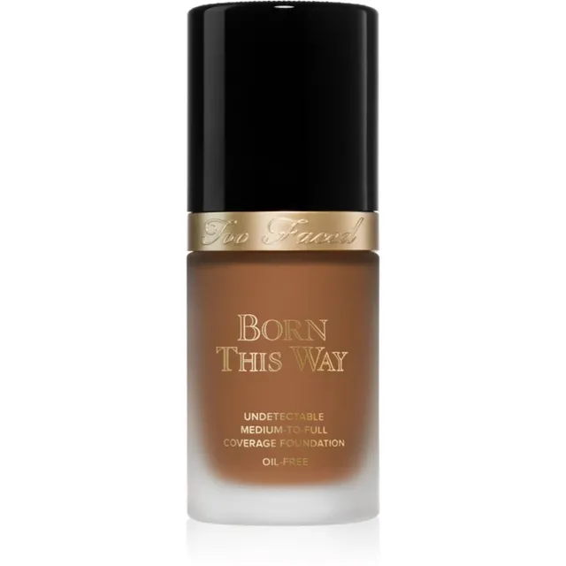 Too Faced Born This Way Flawless Coverage Natural Finish Foundation Väga hea katvusega jumestuskreem loomuliku ilme andmiseks varjund Chestnut 30 ml
