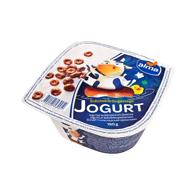Jogurt šokolaadirõngastega, ALMA, 150 g
