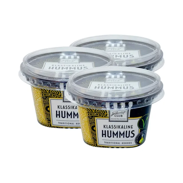 HULGI Klassikaline hummus 3tk, GOURMENT CLUB, 3 x 200g