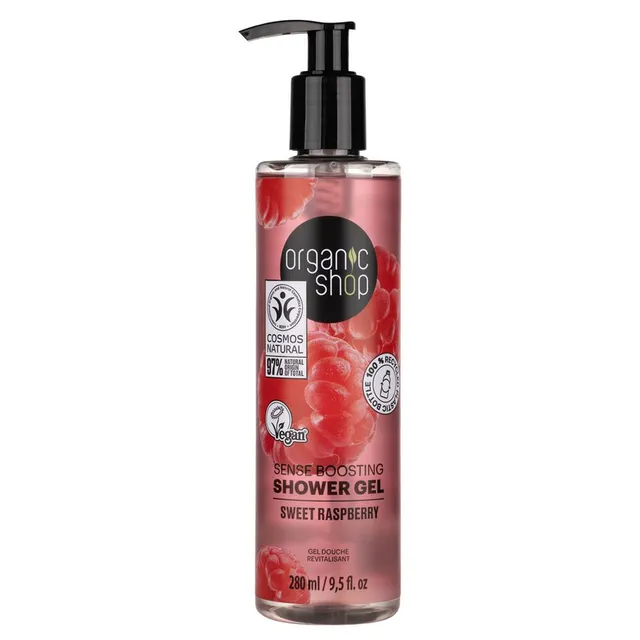 ORGANIC SHOP Sweet Raspberry Sense Boosting Shower Gel 280ml