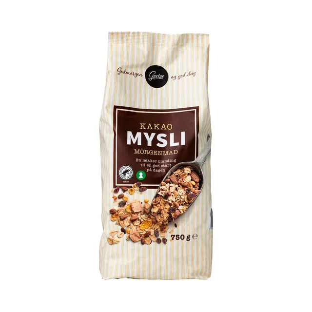 Sokolaadimüsli rosinate ja banaaniga, GESTUS, 750 g