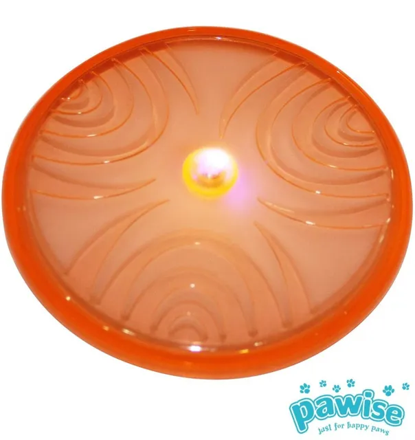 Mänguasi koerale, LED-valgustusega lendav taldrik Flash Frisbee (Pawise)
