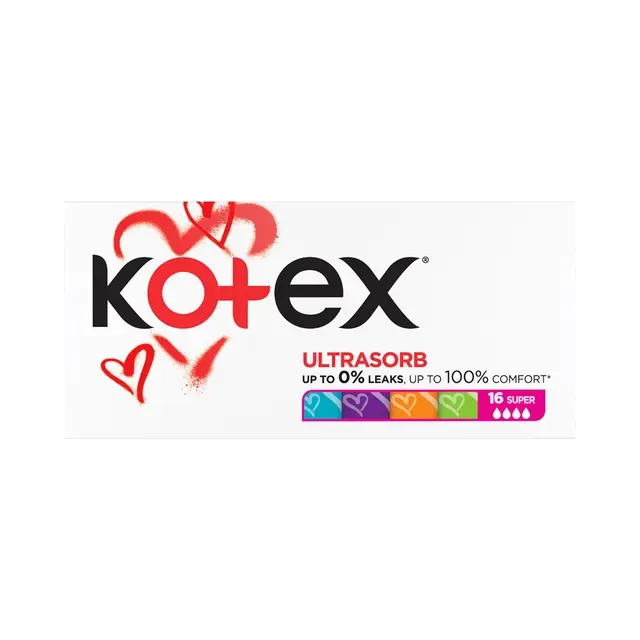 Tampoon Ultra Sorb Super, KOTEX, 16 tk
