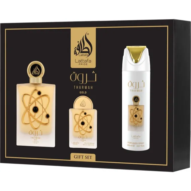 Lattafa Pride Tharwa Gold Kinkekomplekt unisex 1 tk