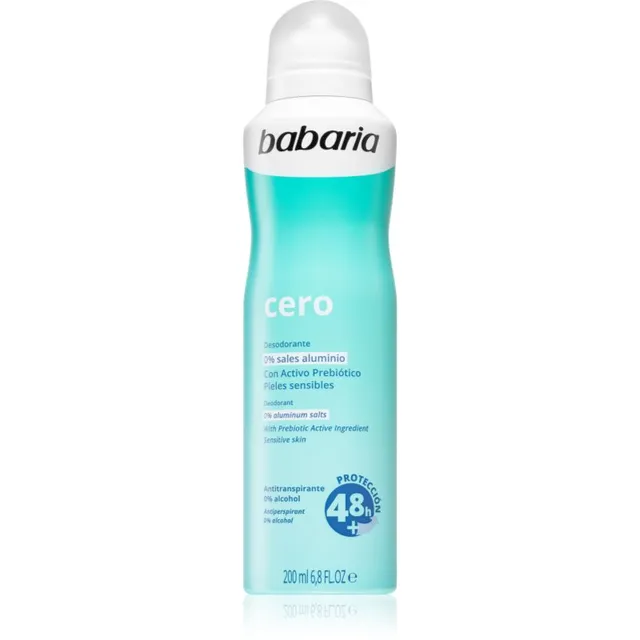 Babaria Deodorant Cero Pihustatav antiprespirant tundlikule nahale 200 ml