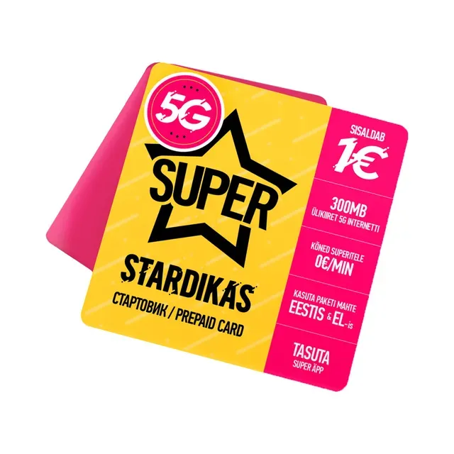 Kõnekaardi stardikomplekt 1.-, SUPER