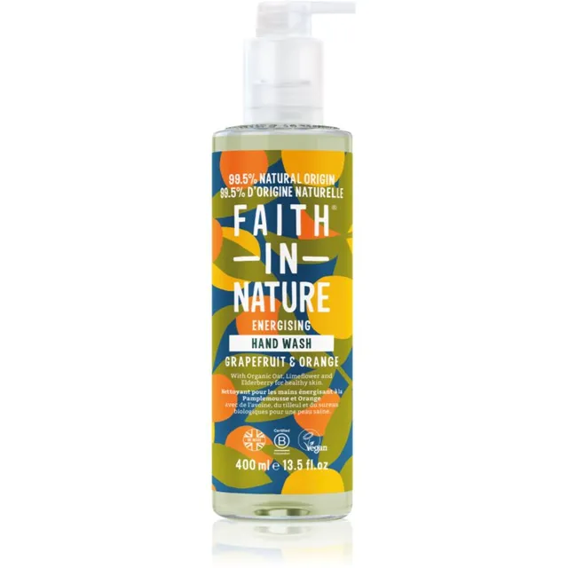 Faith In Nature Grapefruit & Orange Looduslik vedel käteseep 400 ml