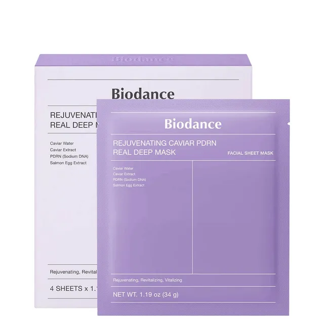 BIODANCE Rejuvenating Caviar PDRN Real Deep Sheet Mask 4x34g