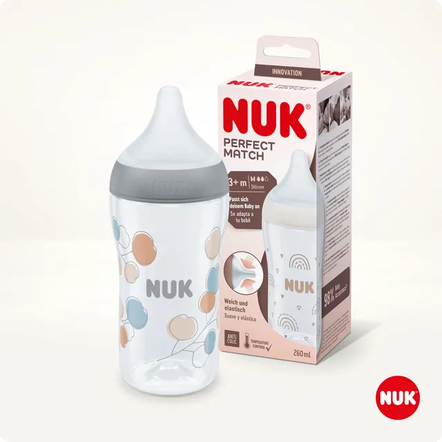 NUK PERFECT MATCH LUTIPUDEL SILIK. M 260ML