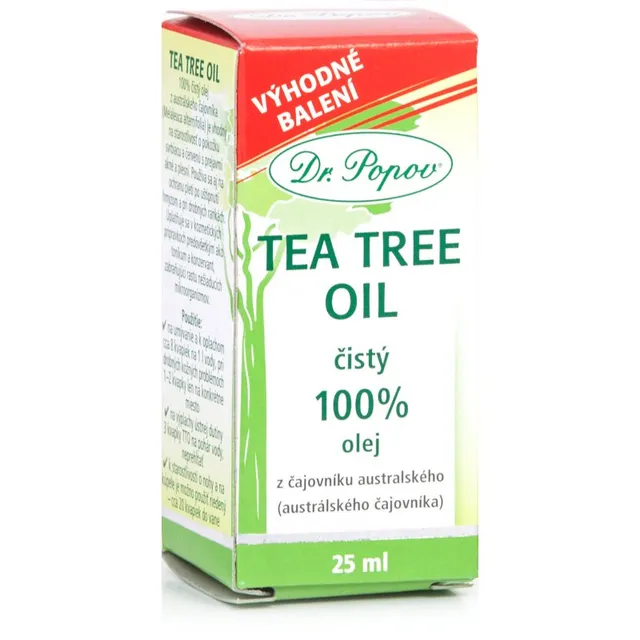 Dr. Popov Tea Tree Oil 100 % Külmpressitud teepuuõli antiseptilise toimega 25 ml