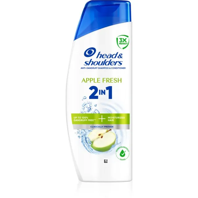 Head & Shoulders Apple Fresh 2in1 Šampoon ja palsam kõõma vastu 400 ml