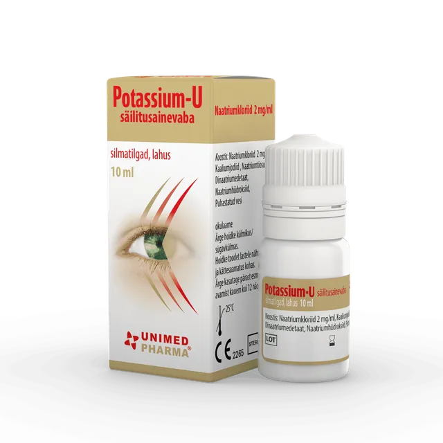 POTASSIUM-U SILMATILGAD SÄILITUSAINEVABA 10ML