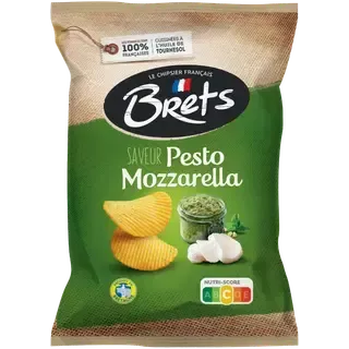 Brets kartulikrõpsud pesto ja mozzarella maitselised 125g