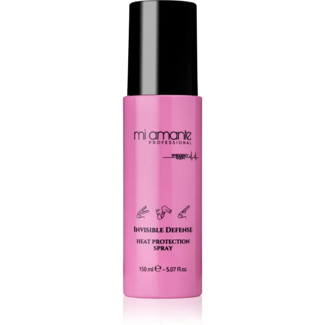 Mi Amante Professional Emergency Room Invisible Defense Heat Protection Spray Termilise kaitsega juukselakk kasutamiseks lametangide ja lokitangidega