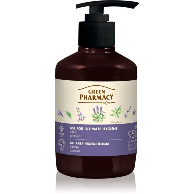 Green Pharmacy Sage & Thyme Gel for Intimate Hygiene Rahustav intiimhügieenigeel 370 ml