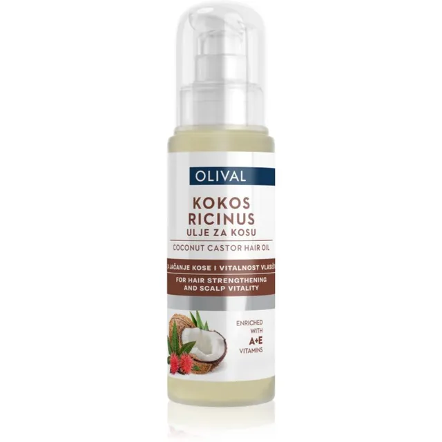 Olival Coconut Castor Kastoorõli juuste tugevdamiseks 60 ml