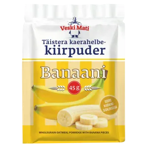 Veski Mati täistera kaerahelbekiirpuder Banaani 45g