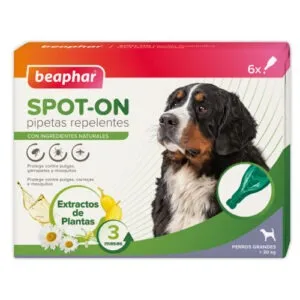 Beaphar Veto Pure Spot-On parasiite (puuke, kirpe, sääski) tõrjuv täpilahus koertele üle 15kg L