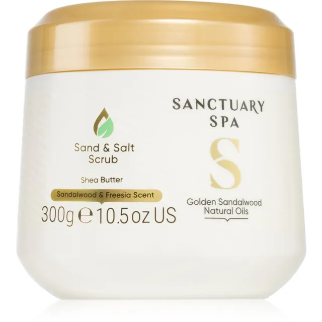 Sanctuary Spa Golden Sandalwood Soolakoorija kehale 300 g