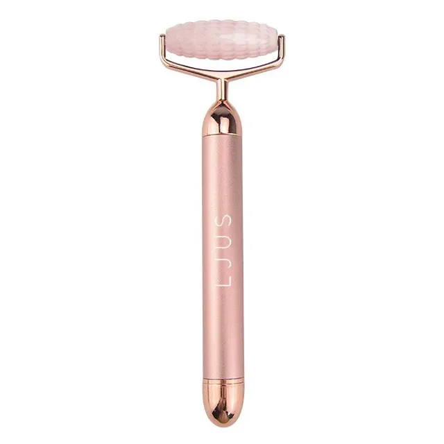 LJUS Rose Quartz Spiky Vib Roller