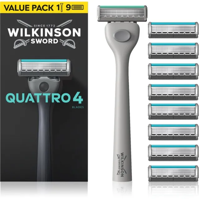 Wilkinson Sword Quattro Pardel + varuterad 8 tk