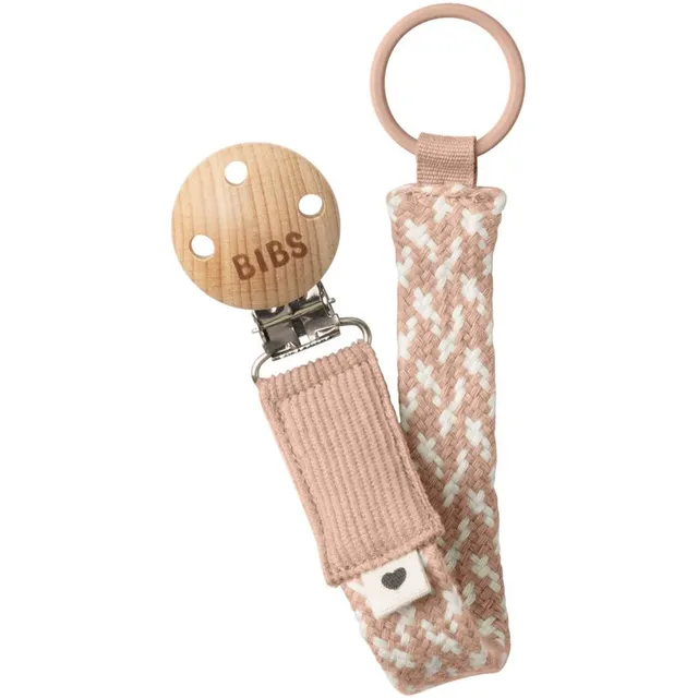 BIBS Paci Braid lutiklambrid Blush / Ivory 1 tk