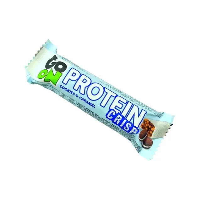 Protein Crisp küpsise-karamelli proteiinibatoon, GO ON, 50 g