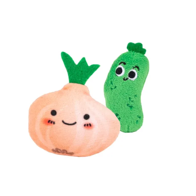 Little & Bigger kassi mänguasi, Mini Veggies sibul ja kurk, 2 tk