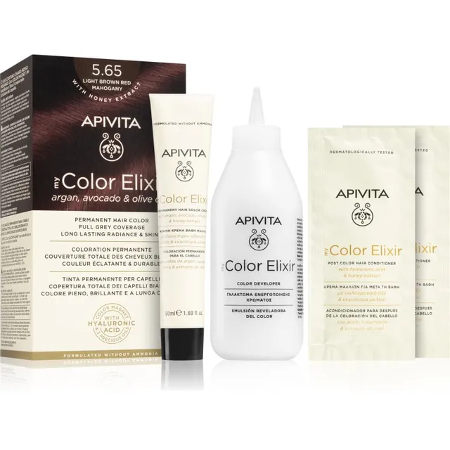 Apivita My Color Elixir Juuksevärv ammoniaagivaba varjund 5.65 Light Brown Red Mahogany 1 tk