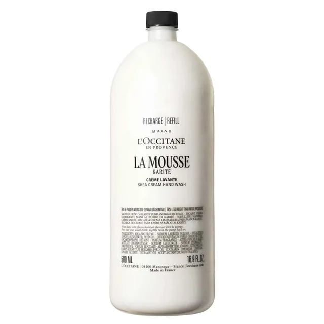 L'OCCITANE La Mousse Karite Shea Cream Hand Wash 500ml Refill