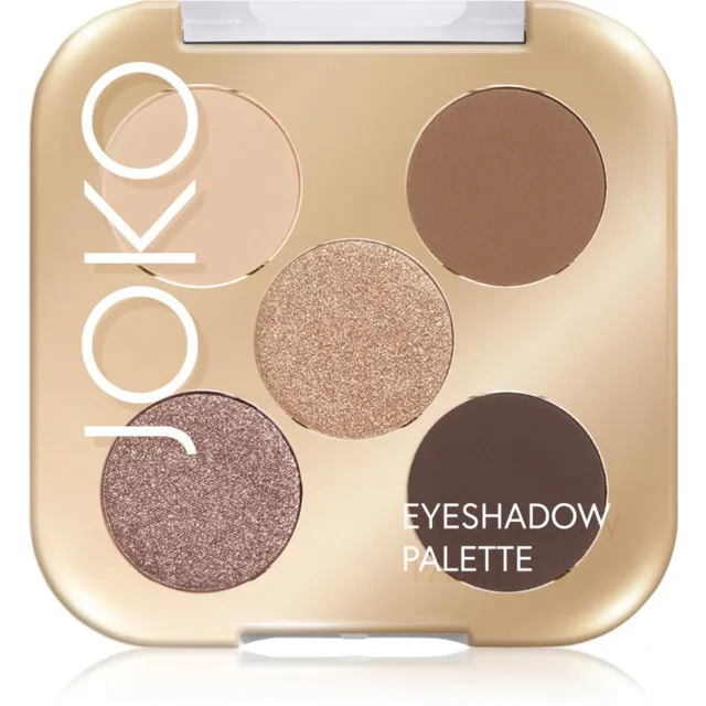 JOKO Eyeshadow Palette Lauvärvipalett 5 tooniga varjund Sparkling Sands 7 g