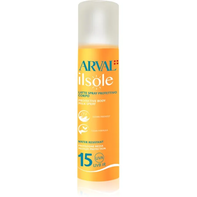 Arval IlSole Protective Body Milk Spray SPF 15 Pihustatav päikesekaitse 200 ml