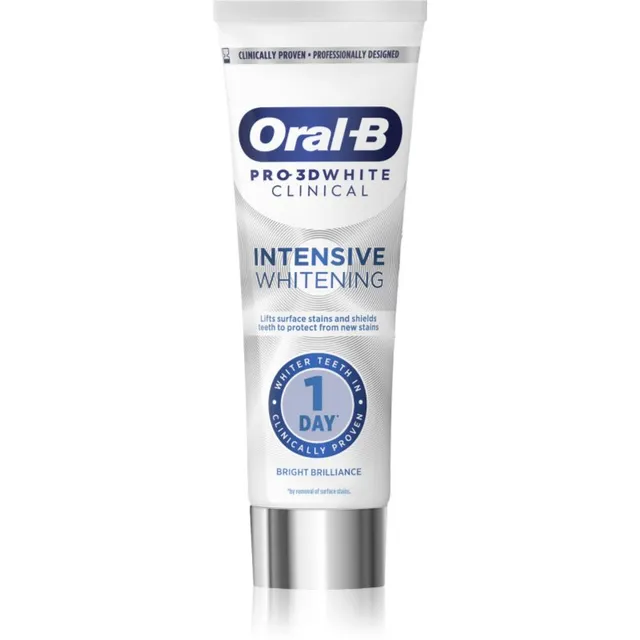 Oral-B Pro-3D White Intensive Whitening Tugeva mõjuga valgendav hambapasta Bright Brilliance 75 ml