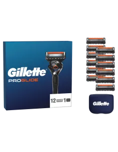 Gillette Fusion Proglide Varuterad Meestele 12 tk, Terade Hoidik