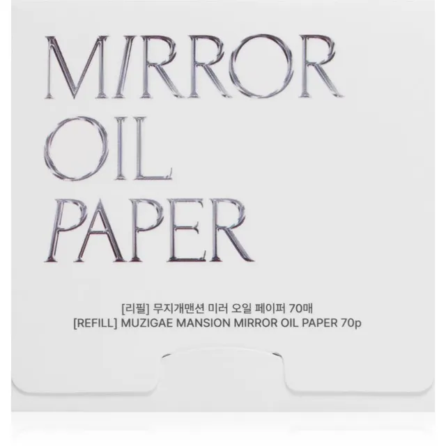 MUZIGAE MANSION Mirror Oil Paper Refill Rasu imavad salvrätikud täitepakend 70 tk