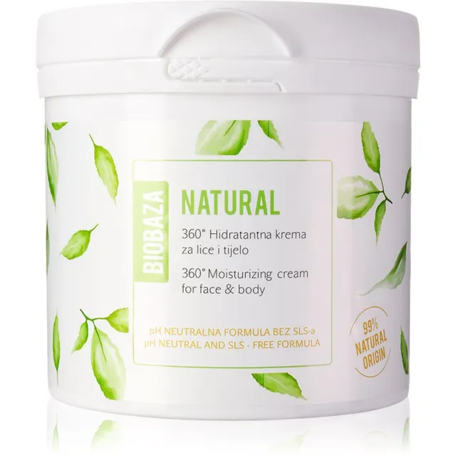 BIOBAZA Natural Niisutav kreem näole ja kehale 500 ml