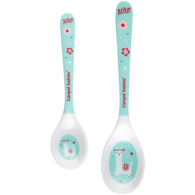 Canpol babies Exotic Animals Spoon lusikas Turquoise 2 tk
