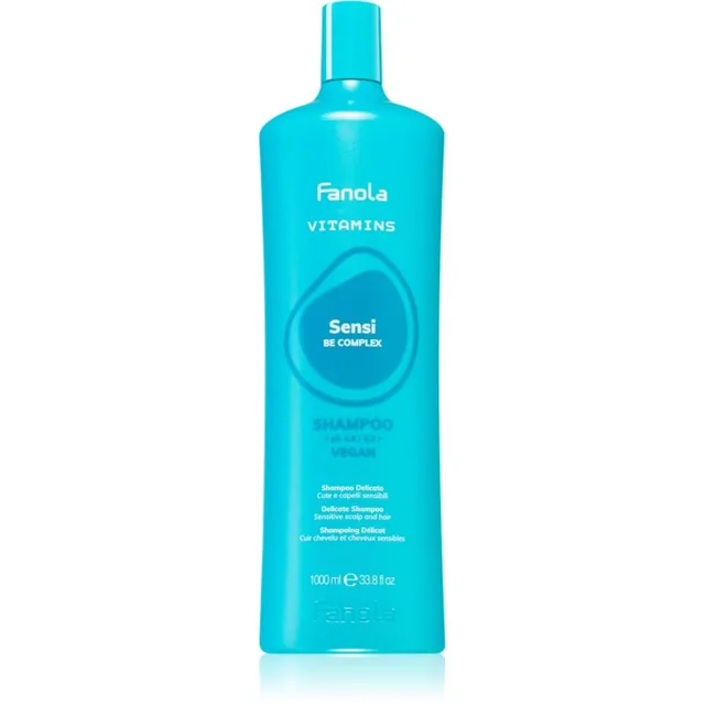 Fanola Vitamins Sensi Delicate Shampoo Õrn puhastav šampoon rahustavate efektidega 1000 ml
