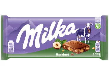 Piimašokolaad metsapähkl. MILKA 90g