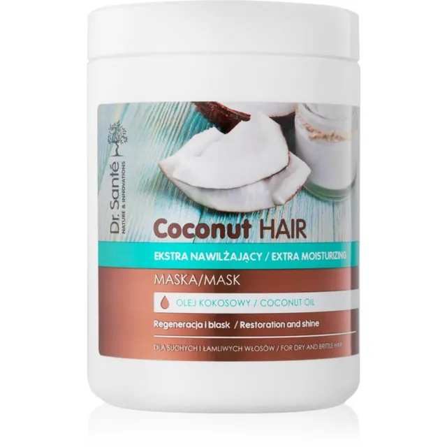 Dr. Santé Coconut Niisutav mask sära kuivadele ja habrastele juustele 1000 ml