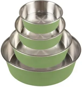 Koerakauss harjatud roostevabast terasest Matte Fix Green (Duvoplus)