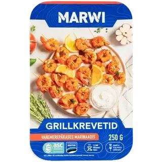 Marwi grillkrevetid vahemerepärases marinaadis 250g