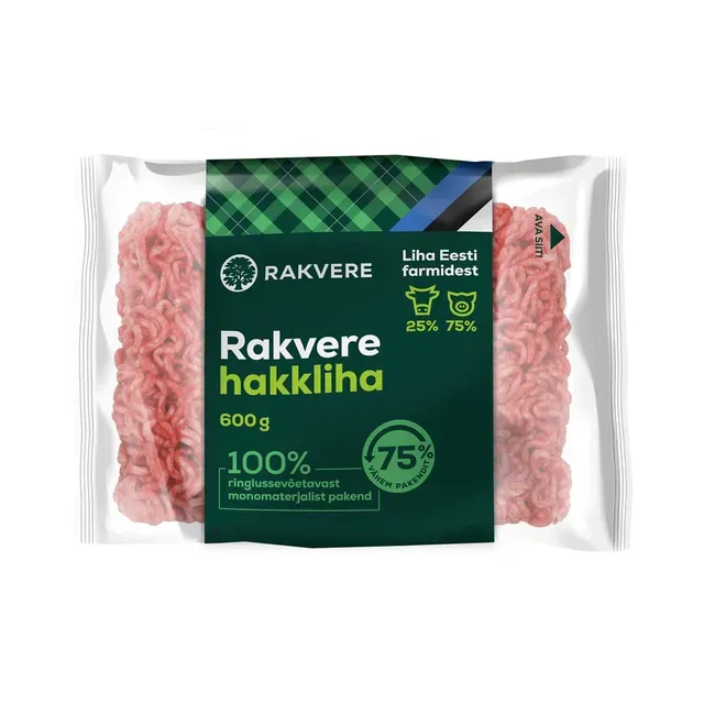 Hakkliha sea-ja veiselihast, RAKVERE, 600 g