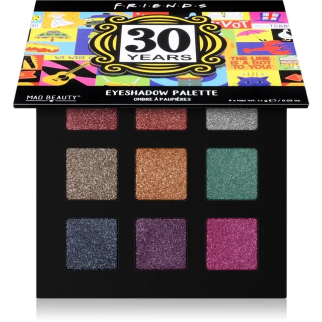 Mad Beauty Friends 30 Years Lauvärvipalett 9x1.1 g