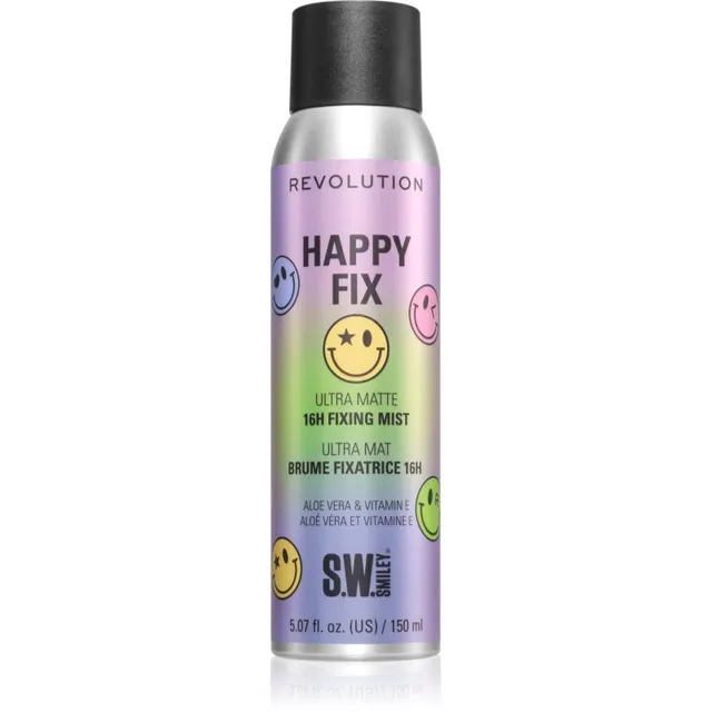 Revolution Happy Fix Ultra Matte 16h Fixing Mist Meigikinnituspihusti 150 ml