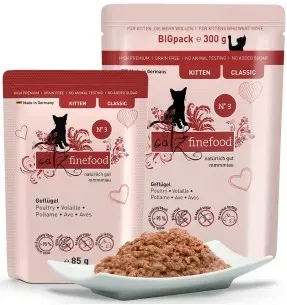 Kassipojale Classic Kitten N°3 KODULINNULIHAGA (69%), teraviljavaba kassieine kotike (Catz Finefood)
