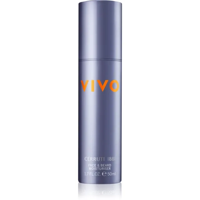 Cerruti 1881 Vivo Niisutav näo- ja habemekreem meestele 50 ml